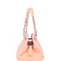 Chanel Just Mademoiselle Bowler Bag Medium Patent |  Shell Pink