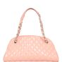 Chanel Just Mademoiselle Bowler Bag Medium Patent |  Shell Pink