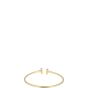Tiffany & Co T Wire 18k Yellow Gold Diamond Bracelet