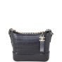 Chanel Gabrielle Hobo Logo Handle Croc Embossed Small