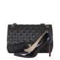 Chanel Classic Double Flap Jumbo | Black Lambskin Diamond 