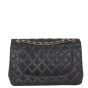 Chanel Classic Double Flap Jumbo | Black Lambskin Diamond 