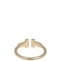 Tiffany & Co T Wire 18k Rose Gold Diamond Ring