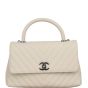 Chanel Coco Top Handle Medium Bag | Beige