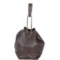Chanel CC Drawstring Bucket Bag | Chocolate Brown