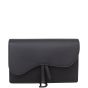 Dior Saddle Pouch Wallet on Chain Ultramatte