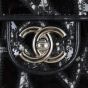 Chanel East West Scale Flap Bag Patent | Black