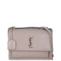 Saint Laurent Sunset Medium Croc-Embossed