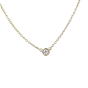 Tiffany & Co Diamonds by the Yard Single Diamond 18k Yellow Gold Pendant