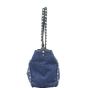 Valentino Rolling Rockstud Tote Small Denim