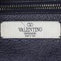Valentino Rolling Rockstud Tote Small Denim