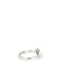 Bvlgari Flip 18k White Gold Onyx and Diamond Ring