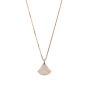 Bvlgari Diva's Dream 18k Rose Gold Diamond Mother of Pearl Pendant Necklace