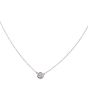 Tiffany & Co. Diamonds by the Yard Single Diamond Platinum Pendant