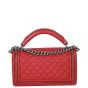 Chanel Boy Paris-Rome Chain Top Handle Old Medium | Red