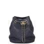 Chanel Quilted CC Drawstring Bucket Bag | Dark Navy
