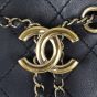 Chanel Quilted CC Drawstring Bucket Bag | Dark Navy