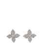 Louis Vuitton Idylle Blossom 18k White Gold Diamond Stud Earrings 
