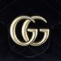 Gucci GG Marmont Matelasse Velvet Chain Wallet Hardware