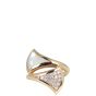 Bvlgari Diva's Dream 18k Rose Gold Diamond Mother of Pearl Ring