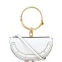 Chloe Nile Minaudiere Bracelet Bag Croc-Embossed 