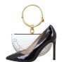 Chloe Nile Minaudiere Bracelet Bag Croc-Embossed 