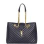 Saint Laurent Chevron Shopping Tote