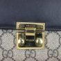 Gucci GG Supreme Continental Padlock Wallet on Chain Hardware