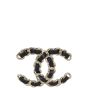 Chanel CC Leather Brooch