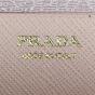 Prada Triangle Saffiano Shearling Mini Bag