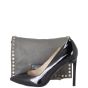 Prada Etiquette Studded Glace Calfskin Messenger Bag