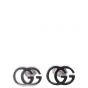 Gucci Interlocking G 18k White Gold Stud Earrings