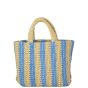 Prada Raffia Logo Tote Small