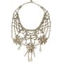 Chanel Chain and Pearl Bib Necklace