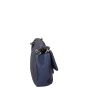 Chanel Surpique Chevron Single Flap Bag | Navy Blue 