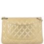 Chanel Classic Double Flap Jumbo Patent | Beige