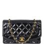 Chanel Quilted Diana Patent Flap Bag | Black 