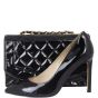Chanel Quilted Diana Patent Flap Bag | Black 