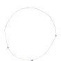 Tiffany & Co Elsa Peretti Color by the Yard Sprinkle Tanzanite Diamond Sterling Silver Necklace