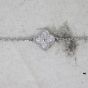 Van Cleef & Arpels Sweet Alhambra 6 Motif Diamond 18k White Gold Bracelet