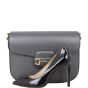 Gucci Leather Horsebit Shoulder Bag Large