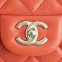 Chanel Classic Single Flap Maxi | Coral Red 