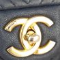 Chanel Surpique Chevron Single Flap Bag Hardware