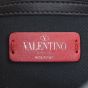 Valentino Rockstud Wristlet Flap Clutch – chevron stripes Stamp

