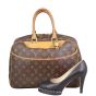 Louis Vuitton Deauville Bowling Vanity Monogram Shoe