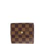 Louis Vuitton Elise Wallet Damier Ebene Front