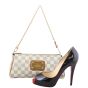 Louis Vuitton Eva Pochette Damier Azur scale