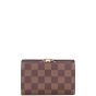 Louis Vuitton French Compact Wallet Damier Ebene Back