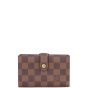 Louis Vuitton French Compact Wallet Damier Ebene Front