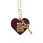 Louis Vuitton Lock Me Heart Pendant Necklace Front